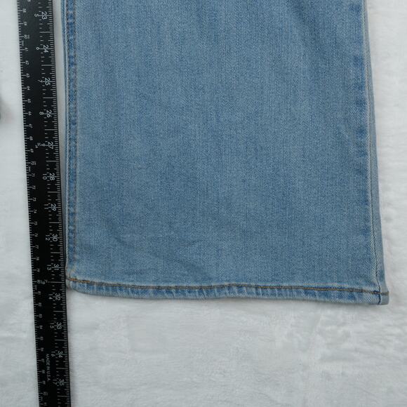 Old Navy Jeans Womens 12 Light Wash Denim High Rise Flare Stretch Y2K Casual - Picture 9 of 11